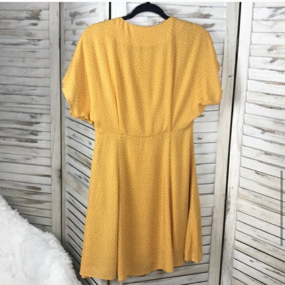 Nordstrom Bp yellow polkadot dress - Picture 4 of 8